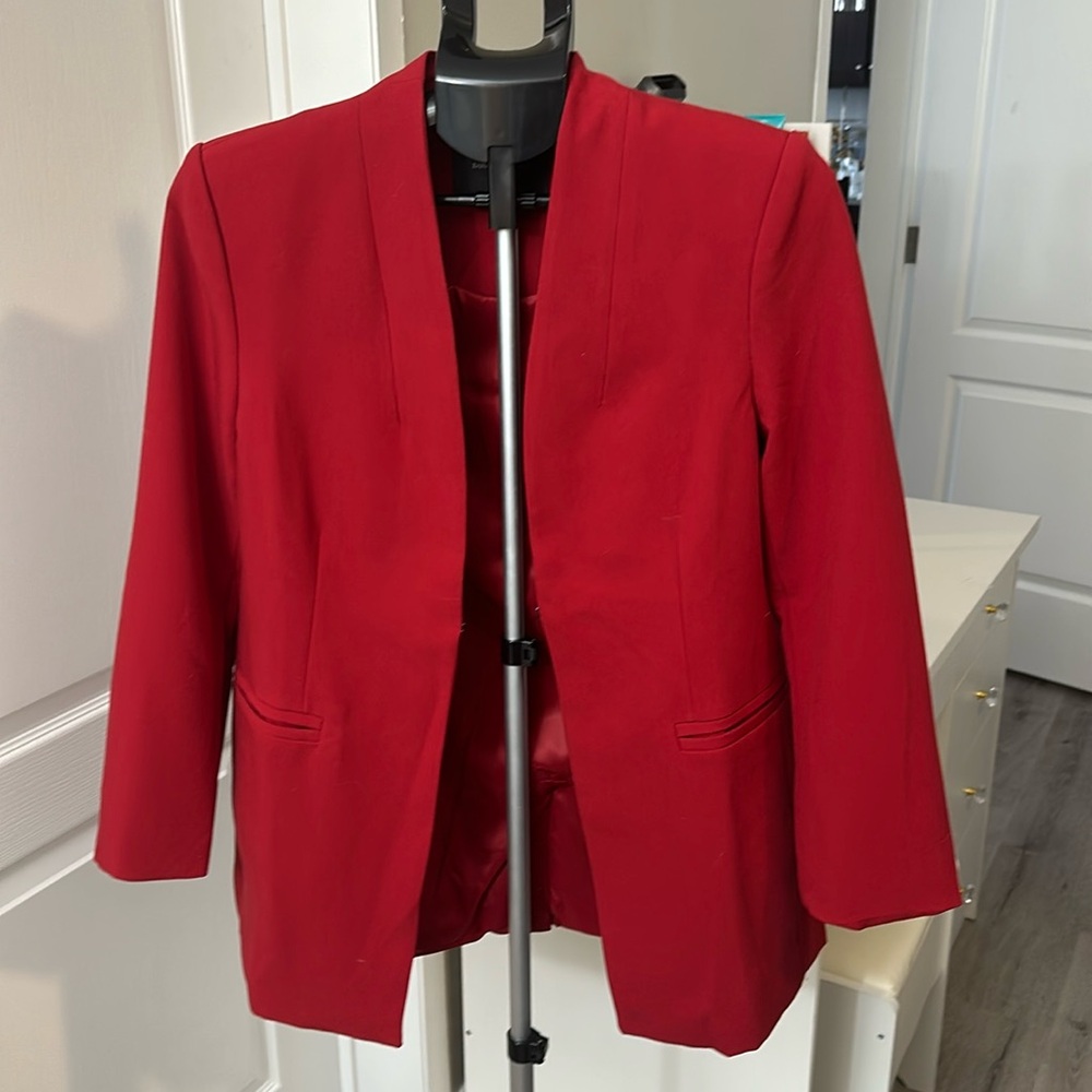 Banana Republic red jacket.